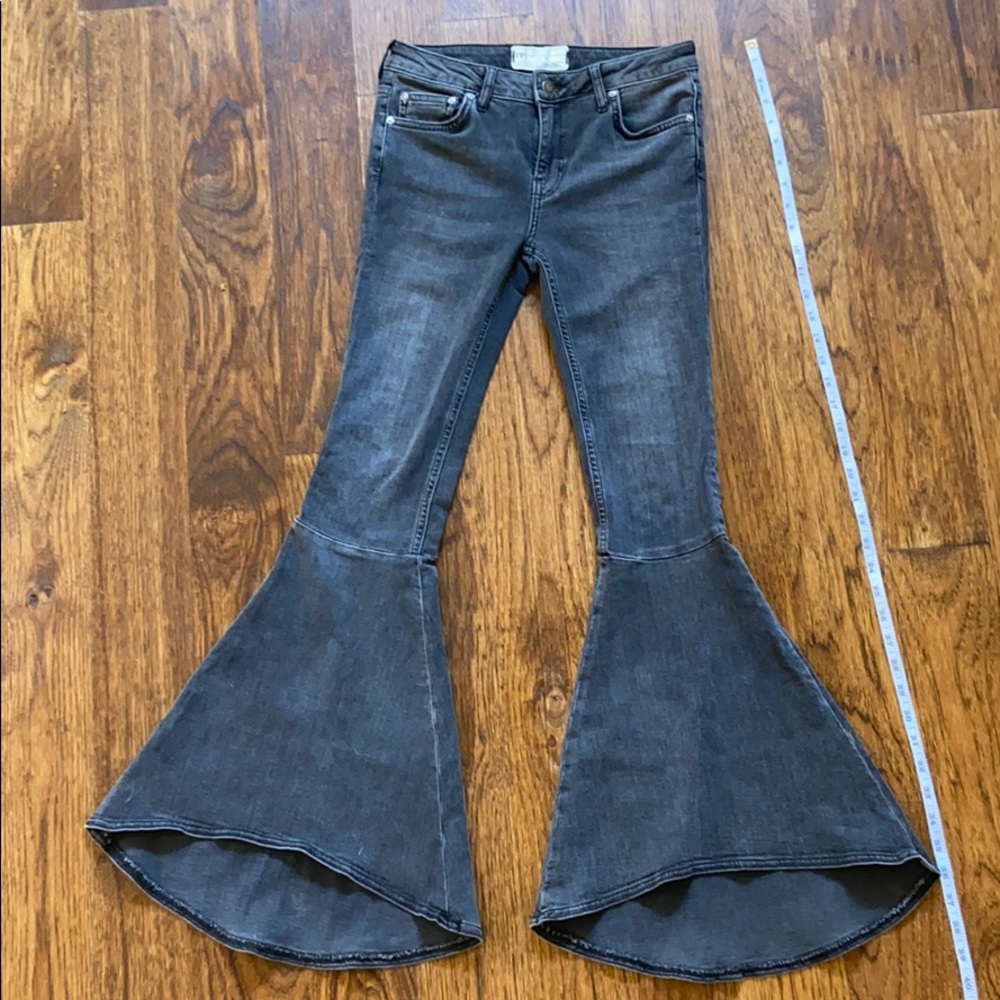 Free People Black Flare Jean